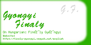 gyongyi finaly business card